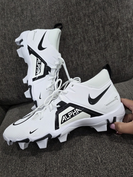 Nike Other - Nike Alpha White Football Cleats - Black Accents